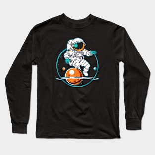 Floating Martian Rocks - Astronaut Space Travel Adventure Long Sleeve T-Shirt